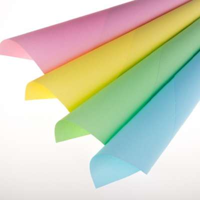 2 ply recycled continuous 76*70 green yellow pink blue carbonless ncr paper 55gsm for confidential envelope